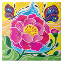 Pivoine et Papillons