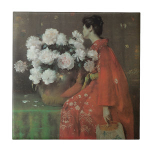 Carreau Pivoines par William Merritt Chase, Beaux-Arts Vin