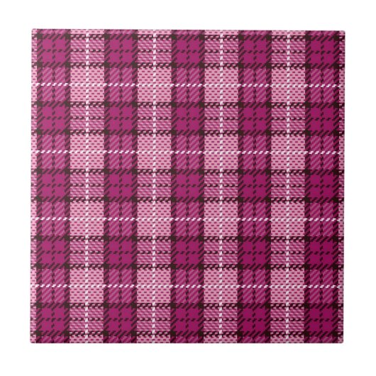 Carreau Pixel Plaid_Magenta-Black (Devant)