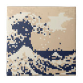 Carreau Pixel Tsunami 8 bits Pixel Art (Devant)
