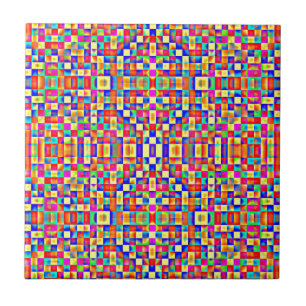 Carreau Pixels colorés
