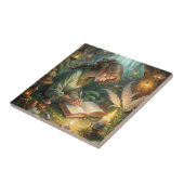 Carreau Pixie Girl Writing (Côté)