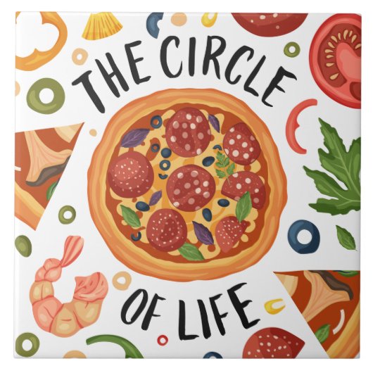 Carreau Pizza cool amateurs graphismes et art du monde (Devant)