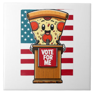 Carreau pizza patriotique votez pour moi