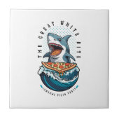 Carreau Pizza pour manger des requins | Le Grand Bite Blan (Devant)