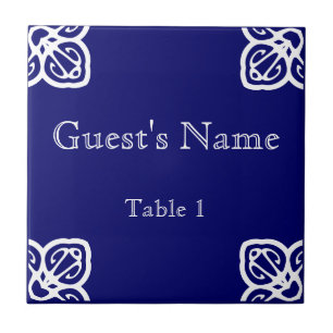 Carreau Placer le nom sur la mosaïque espagnole