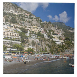 Carreau Plage à Positano, Campanie, Italie