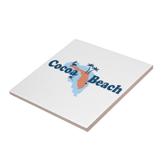 Carreau Plage de cacao - conception de carte (Côté)