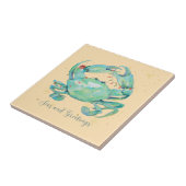 Carreau Plage de crabe de Noël (Côté)