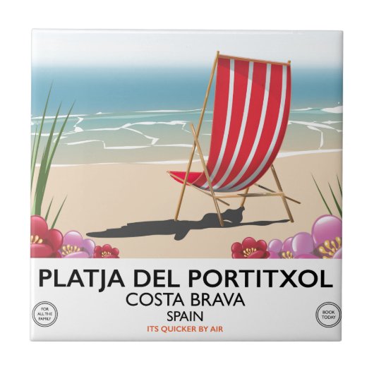 Carreau Plage de Portitxol, Costa Brava, Espagne (Devant)