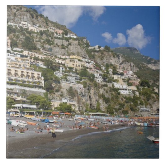 Carreau Plage de Positano, Campanie, Italie (Devant)