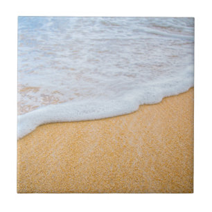 Carreau Plage de sable avec Surf en mousse