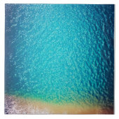 Carreau plage de sable bleu orange (Devant)