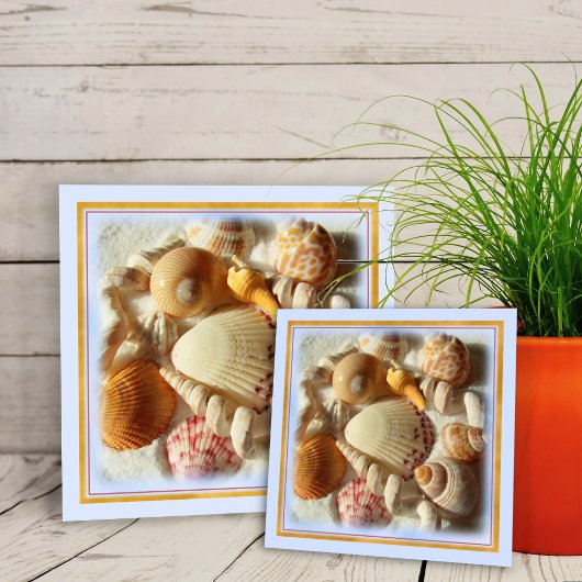 Carreau Plage de sable, Coquillages Tropicaux Carrelage cé