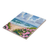 Carreau Plage en fleurs | Hydrangea rose Côte océane Côtiè (Côté)