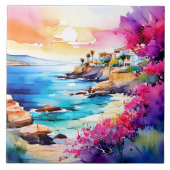 Carreau "Plage isolée" (Devant)