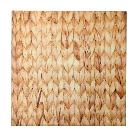 Carreau plage rustique île tropicale tissée (Devant)