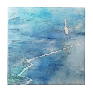 Carreau Plage tropicale dans le bleu turquoise d'Aqua Turq