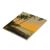 Carreau Plage tropicale de palmier (Côté)