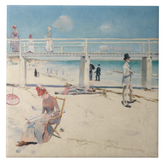 Carreau Plage (Vacances à Mentone) (Art australien) (Devant)