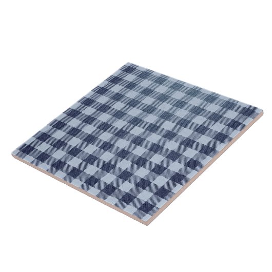 Carreau Plaid bleu (Côté)