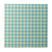 Carreau Plaid bleu et jaune pastel (Devant)