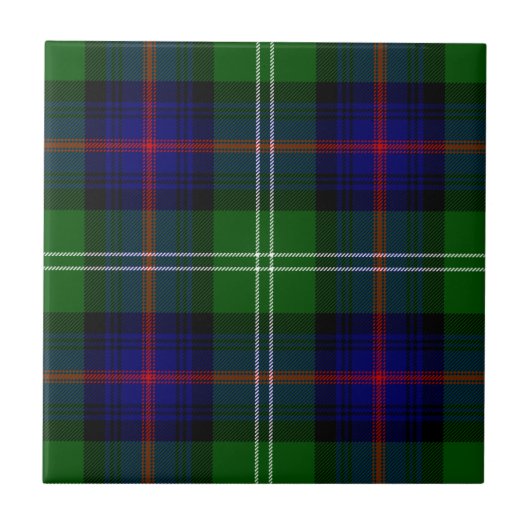 Carreau plaid bleu vert de tartan du sud (Devant)