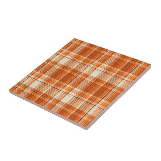 Carreau Plaid orange (Côté)