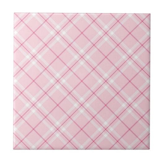 Carreau Plaid rose-clair (Devant)