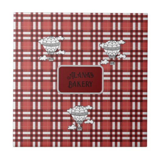 Carreau Plaid rouge et blanc (Devant)