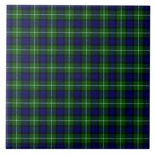 Carreau Plaid vert bleu Lamont tartan (Devant)
