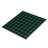 Carreau Plaid vert bleu Lamont tartan (Côté)
