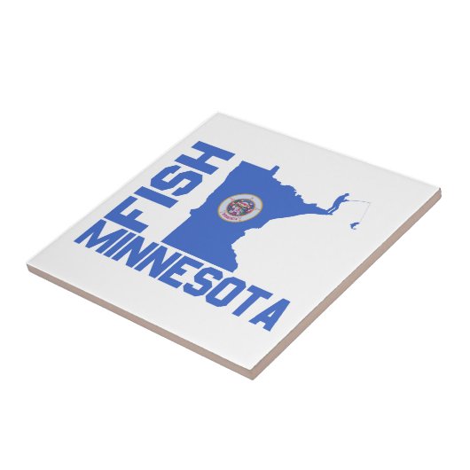 Carreau Plan de l'État du Minnesota de Poisson (Côté)