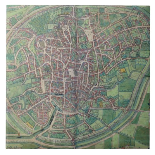 Carreau Plan de ville de Bruxelles, de 'Terra de Civitates (Devant)