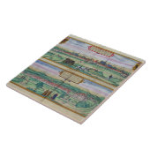 Carreau Plan de ville de Vienne et de Buda, de 'Civitates (Côté)