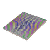 Carreau Plan pyramidal psychédélique carrelé (Côté)