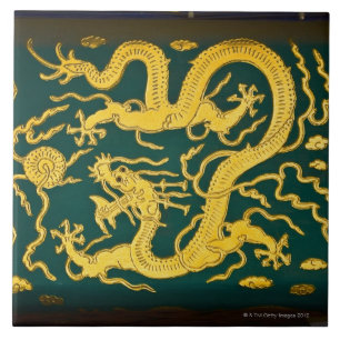 Carreau Plan rapproché d'une peinture, tour de Bouddha