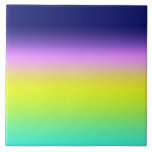 Carreau Planche de couleurs d'été Ombre violet jaune vert<br><div class="desc">Ombre jaune violet vert printemps couleurs d'été droit néon fluorescent dégradé arc-en-ciel</div>