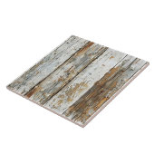 Carreau Planche en bois rustique patiné (Côté)