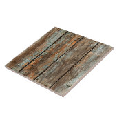 Carreau Planche rustique en bois patiné (Côté)