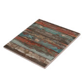 Carreau Planche rustique en bois patiné  (Côté)