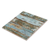 Carreau Planche rustique en bois patiné  (Côté)