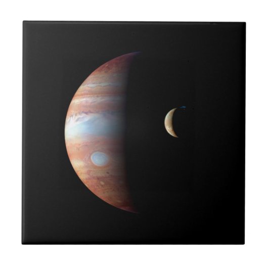 Carreau PLANÈTE JUPITER ET SON ~ VOLCANIQUE de la LUNE E/S (Devant)