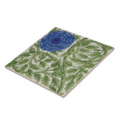 Carreau Plante avec une fleur bleue (la semaine sur le (Côté)