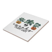 Carreau Plante éffrayant Lady Halloween Monstera Design (Côté)