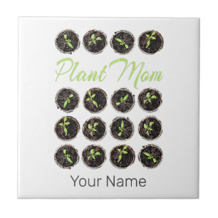Carreau Plante Maman Jardin Fleur Hobby Gardener ou fleuri