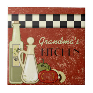 Carreau Plaque checkered personnalisable de mur de cuisine