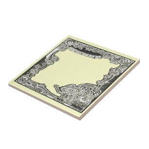 Carreau Plaque de Dia De Los Muertos Altar -