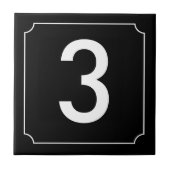 Carreau Plaque de numérotation (Devant)