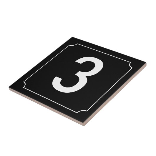 Carreau Plaque de numérotation (Côté)